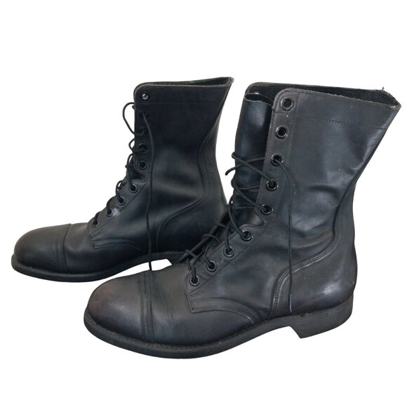 Biltrite Vintage Military Combat Leather Boots Mens Size 10W Good Condition - Picture 3 of 16